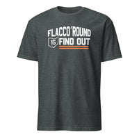Cuccico Flacco Round And Find Out Shirt in Dark Heather – Dawg Pound Cleveland Browns fan gear