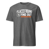 Cuccico Flacco Round And Find Out Shirt in Graphite Heather – Cleveland Vs The World Dawg Pound