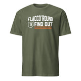 Cuccico Flacco Round And Find Out Shirt in Military Green – Dawg Pound Cleveland Vs The World shirt