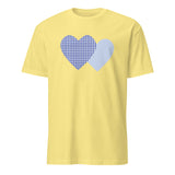 Cuccico Gingham Check T-shirt in Cornsilk soft neutral fashion tone