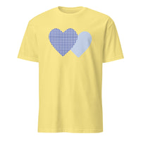 Cuccico Gingham Check T-shirt in Cornsilk soft neutral fashion tone