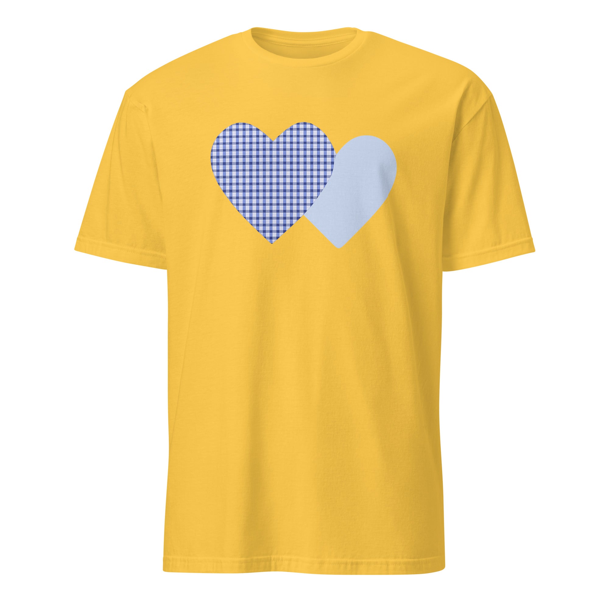Cuccico Gingham Check T-shirt in Daisy yellow with classic check design