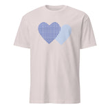 Cuccico Gingham Check T-shirt in Ice Grey with timeless gingham design