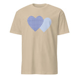 Cuccico Gingham Check T-shirt in Sand color for August 2025 Fashion