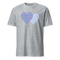 Cuccico Gingham Check T-shirt in Sport Grey for casual everyday wear
