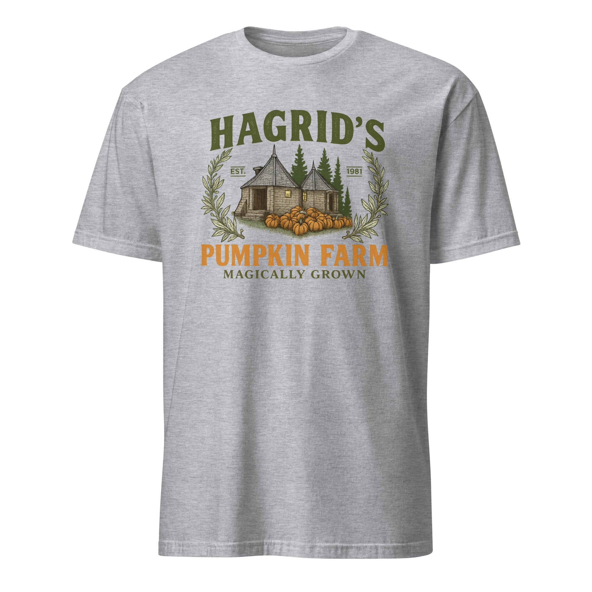 Cuccico Hagrid Pumpkin Shirt in sport grey Halloween wizard tee