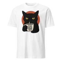 Cuccico Is He Dead Yet Black Cat Shirt White version Anti Trump Protest Tee