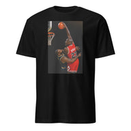 Cuccico Jordan vs LeBron T‑shirt in black with Basketball GOAT graphic