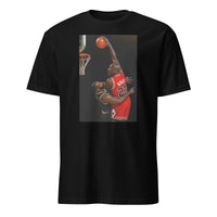 Cuccico Jordan vs LeBron T‑shirt in black with Basketball GOAT graphic