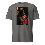 Cuccico Jordan vs LeBron T‑shirt in charcoal with Basketball GOAT graphic