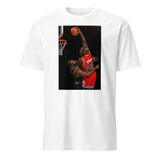 Cuccico Jordan vs LeBron T‑shirt in white with Basketball GOAT graphic