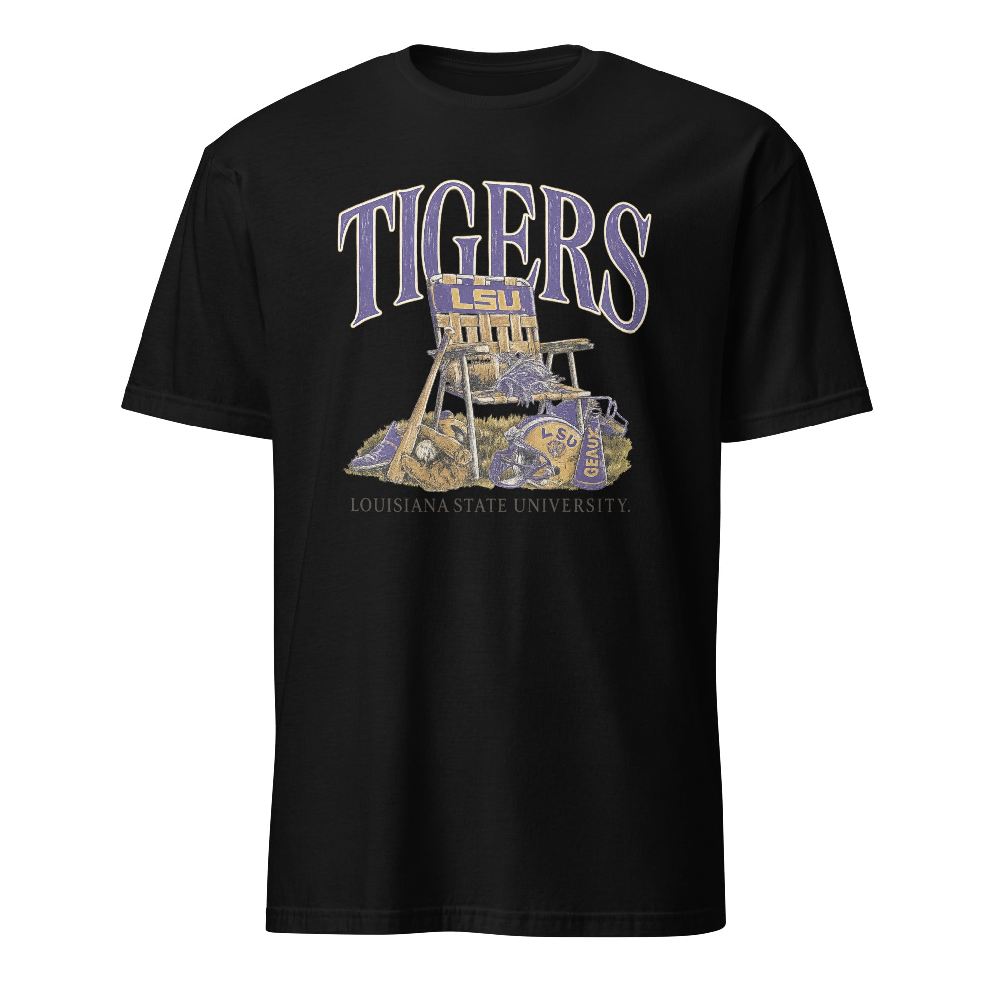 Cuccico LSU Tigers Performance Lawn Sports T-Shirt in Black