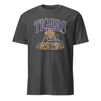 Cuccico LSU Tigers Performance Lawn Sports T-Shirt in Dark Heather Grey
