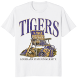 Cuccico LSU Tigers Performance Lawn Sports T-Shirt in White