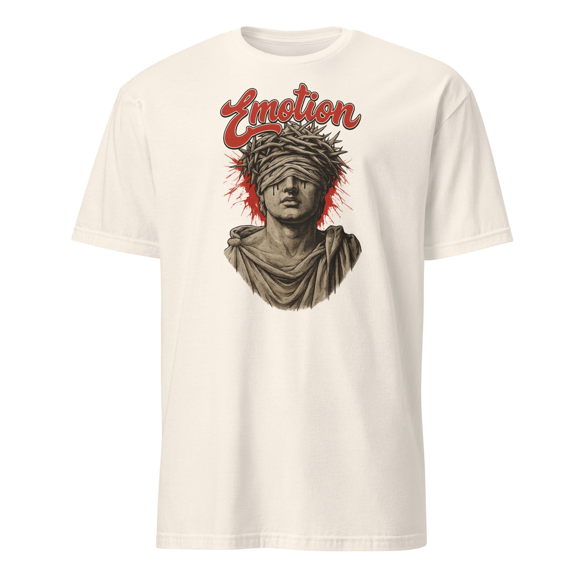 Cuccico Mixed Emotions Rhinestone Blinded T-Shirt in Natural