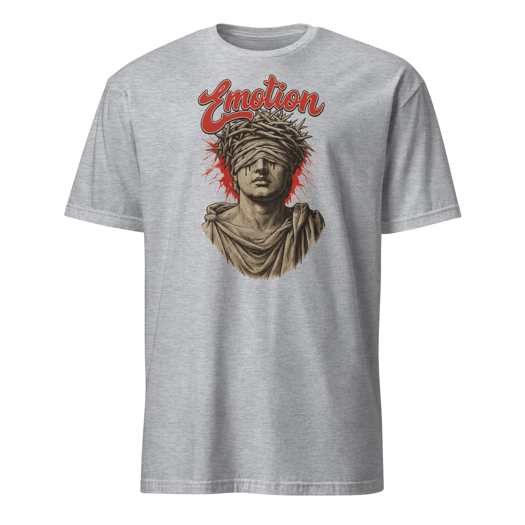 Cuccico Mixed Emotions Rhinestone Blinded T-Shirt in Sport Grey