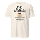 Cuccico Printed Cotton T-Shirt in Natural shade with Fluffy Bites sweet morning design