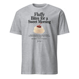 Cuccico Printed Cotton T-Shirt in Sport Grey with playful food graphic