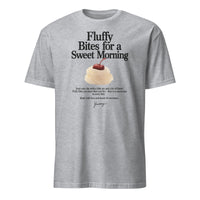 Cuccico Printed Cotton T-Shirt in Sport Grey with playful food graphic