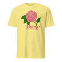 Cuccico Rose Bueno Shirt in cornsilk light yellow featuring rose print