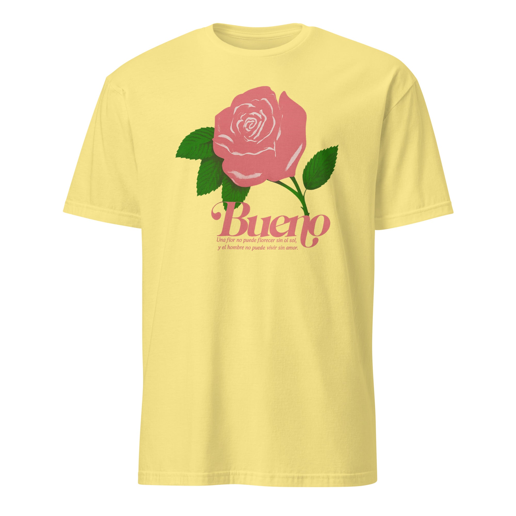 Cuccico Rose Bueno Shirt in cornsilk light yellow featuring rose print