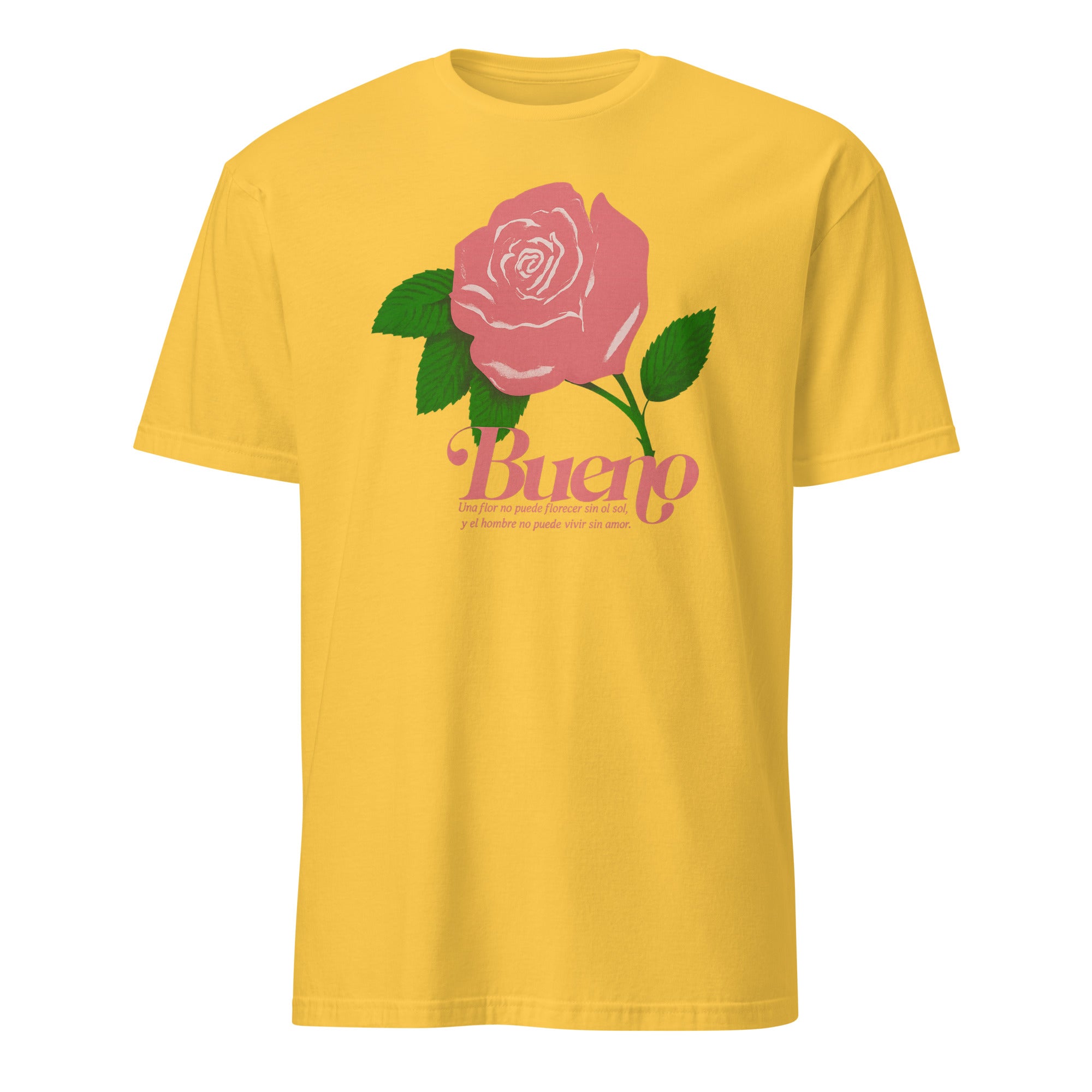 Cuccico Rose Bueno Shirt in daisy yellow with rose graphic