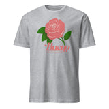 Cuccico Rose Bueno Shirt in sport grey color with rose graphic