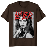 Cuccico Slayer Buffy T‑Shirt in dark chocolate – retro Buffy fanwear