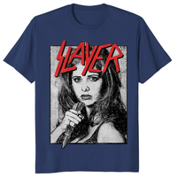 Cuccico Slayer Buffy T‑Shirt in navy – Buffy the Vampire Slayer fan shirt