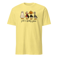 Cuccico Spooky Goose Halloween shirt in cornsilk color with Goose in Halloween Costumes Sublimation print