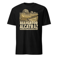 Cuccico Stop Alligator Alcatraz Shirt in Black parody style