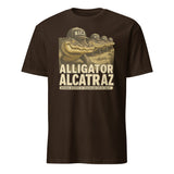 Cuccico Stop Alligator Alcatraz Shirt in Dark Chocolate swamp humor