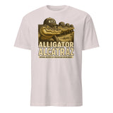 Cuccico Stop Alligator Alcatraz Shirt in Ice Grey parody humor tee