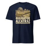 Cuccico Stop Alligator Alcatraz Shirt in Navy parody tee