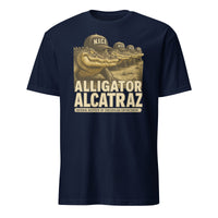 Cuccico Stop Alligator Alcatraz Shirt in Navy parody tee