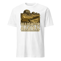 Cuccico Stop Alligator Alcatraz Shirt in White parody design
