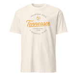 Natural color Tennessee Shirt with Tri Star emblem – Cuccico Volunteers Tee