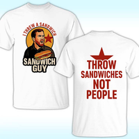 Throw Sandwiches Not People Shirt – Sandwich Guy Tee 2025 | Cuccico | Cuccico Design