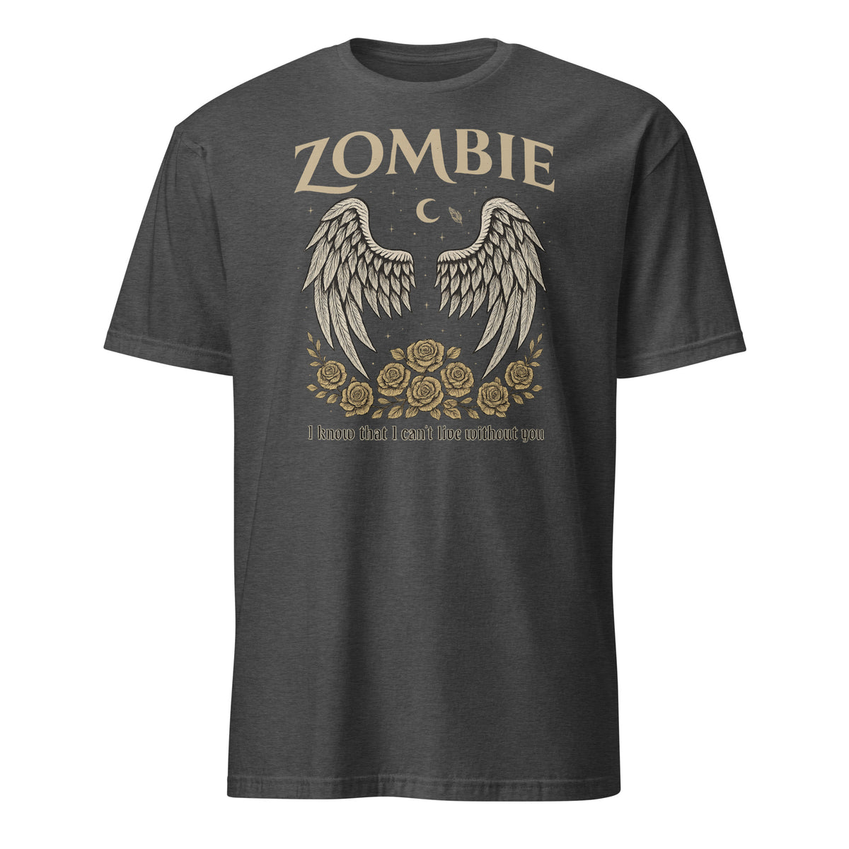 Vintage Gothic Angel Wings Zombie Shirt – Comfort Colors Unisex Tee | Cuccico | Cuccico