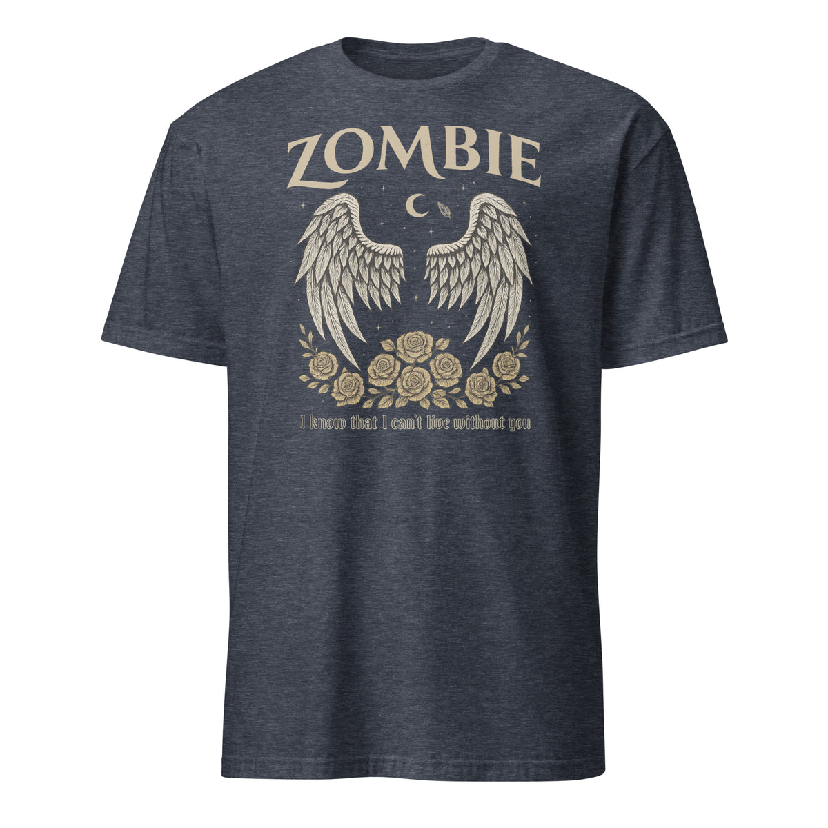 Vintage Gothic Angel Wings Zombie Shirt – Comfort Colors Unisex Tee | Cuccico | Cuccico