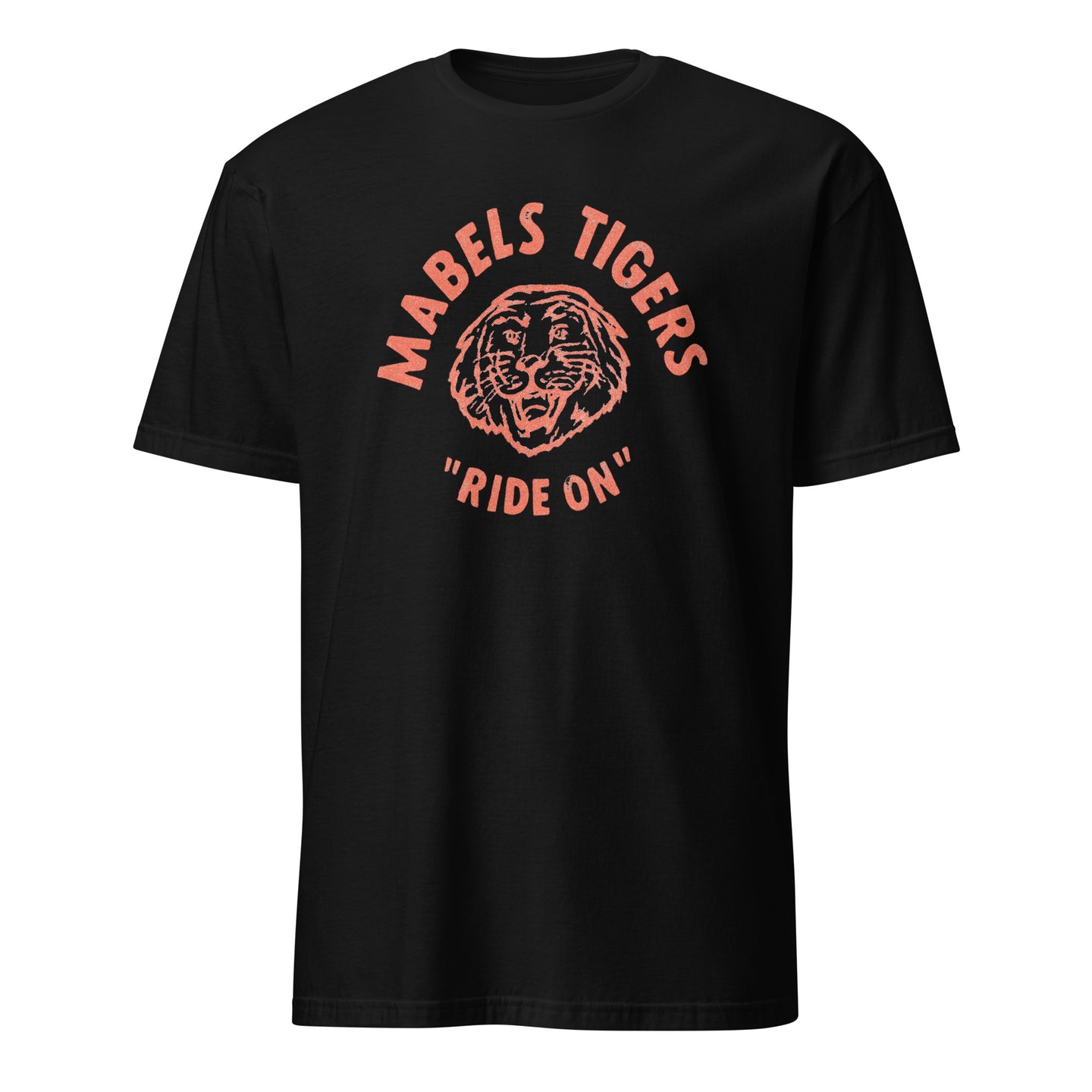 Cuccico Vintage Tiger Graphic Tee in Black with Mabels Tigers Ride On design