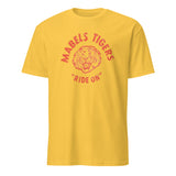 Cuccico Vintage Tiger Graphic Tee in Daisy yellow with Mabels Tigers Ride On design