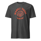 Cuccico Vintage Tiger Graphic Tee in Dark Heather Grey featuring Ride On tiger graphic