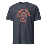 Cuccico Vintage Tiger Graphic Tee in Heather Navy with retro tiger face print