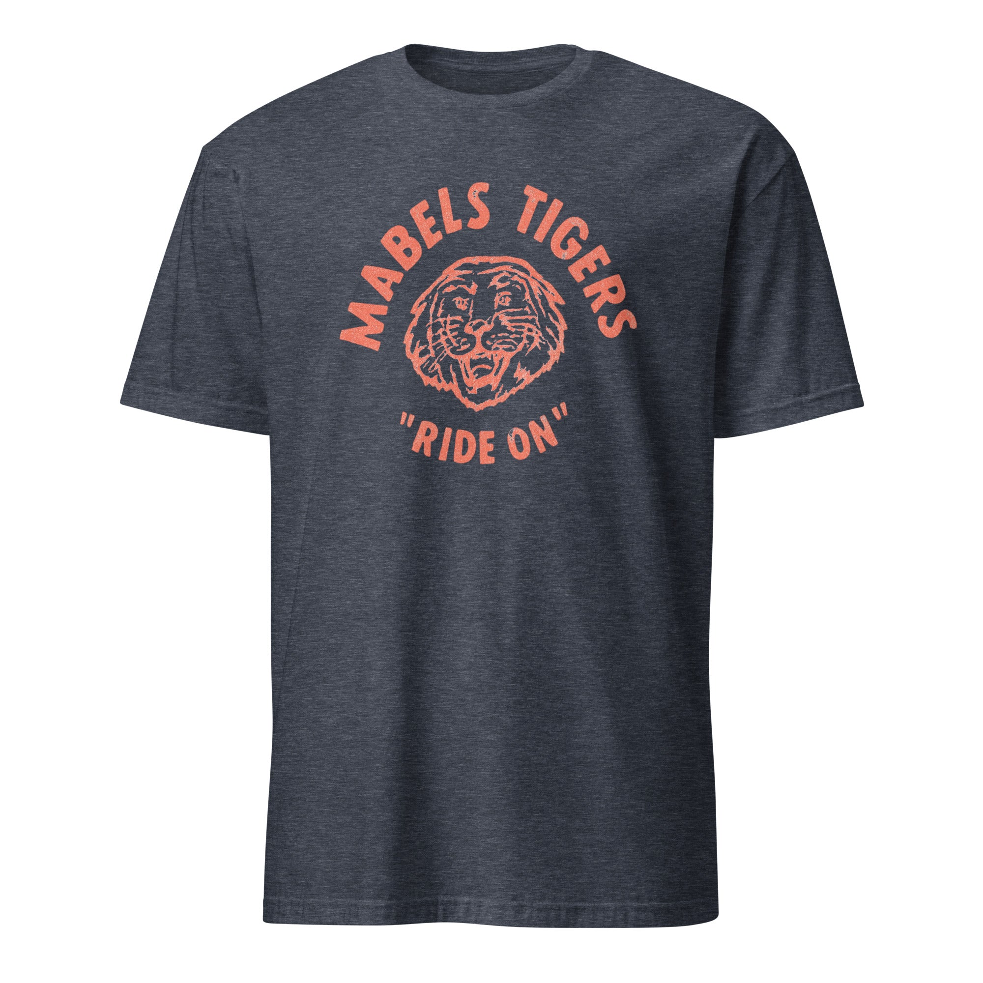 Cuccico Vintage Tiger Graphic Tee in Heather Navy with retro tiger face print