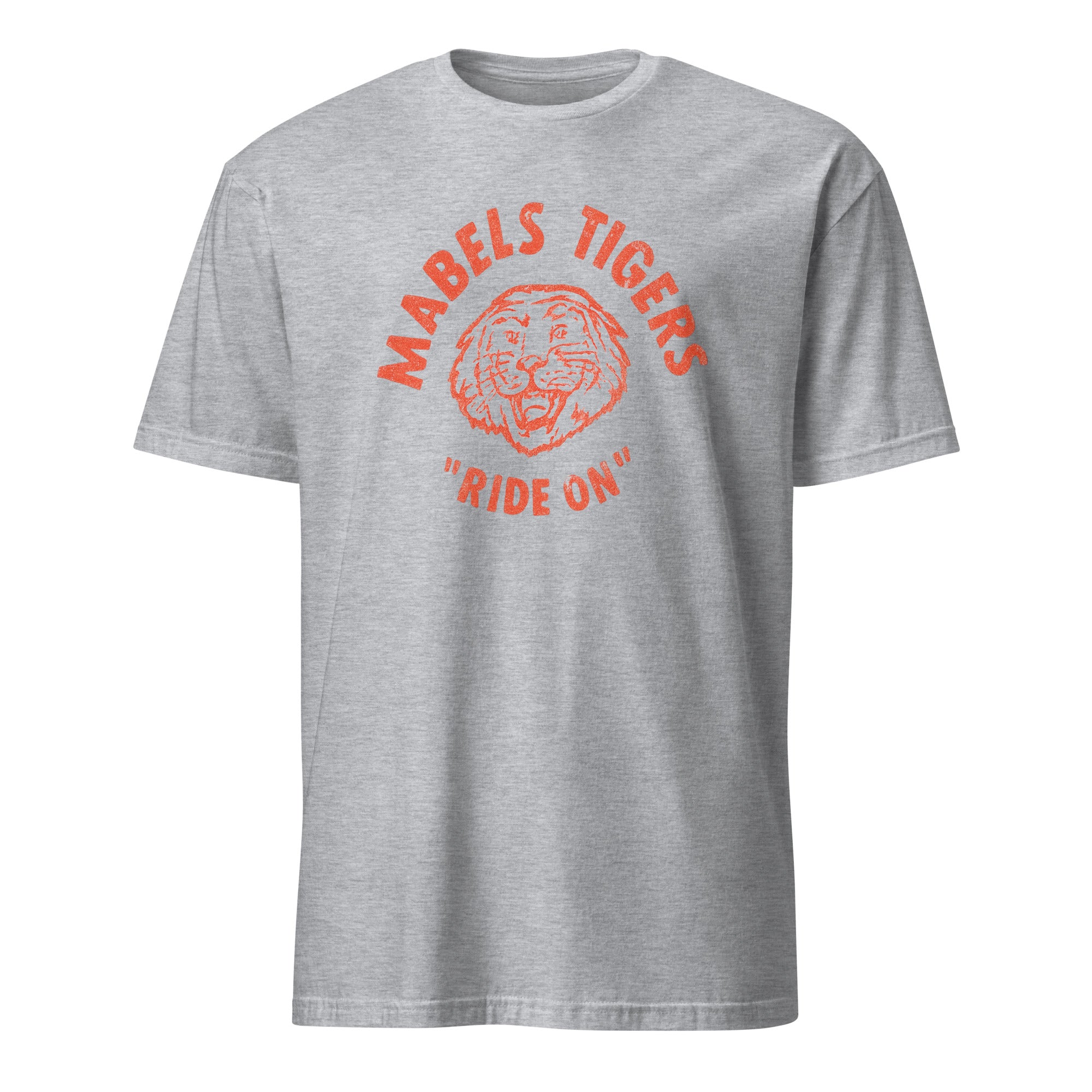 Cuccico Vintage Tiger Graphic Tee in Sport Grey featuring distressed band merch style