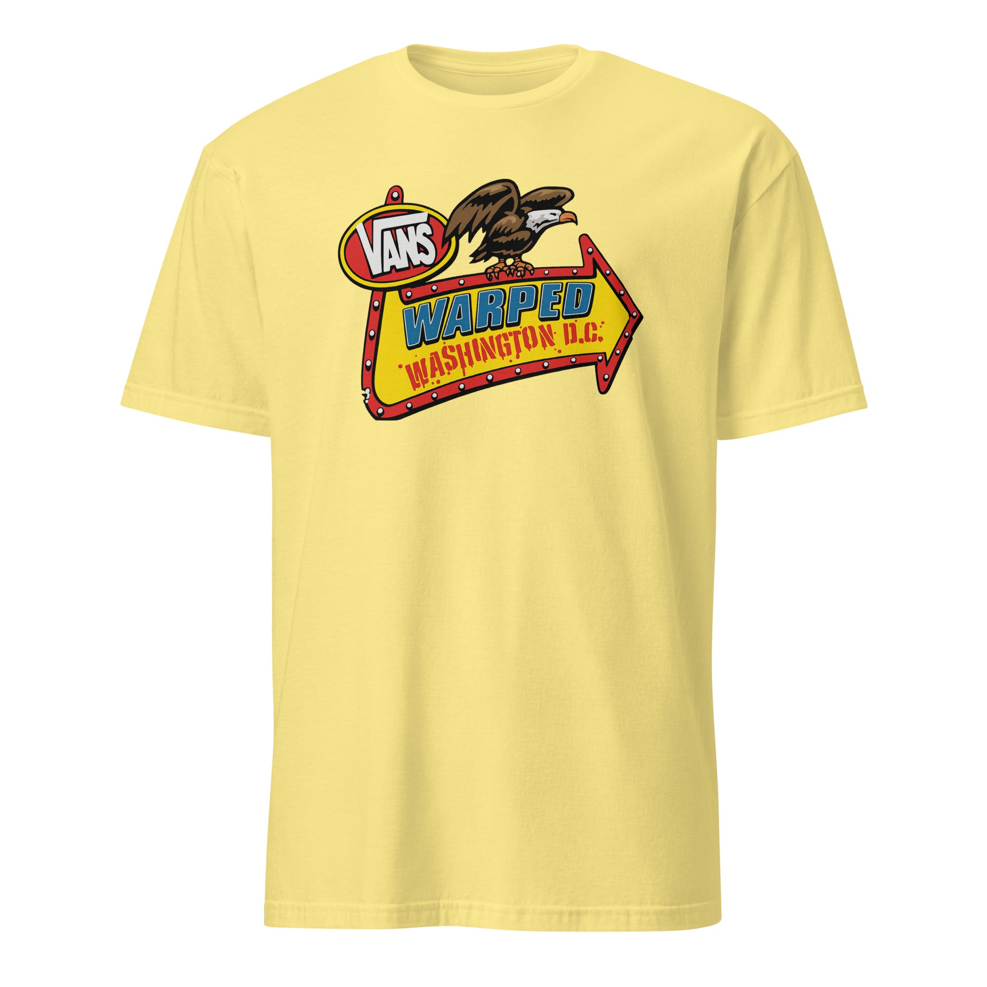 Cuccico Warped Tour Washington D.C. Official Lineup Tee in Cornsilk color – Collector’s Festival Shirt
