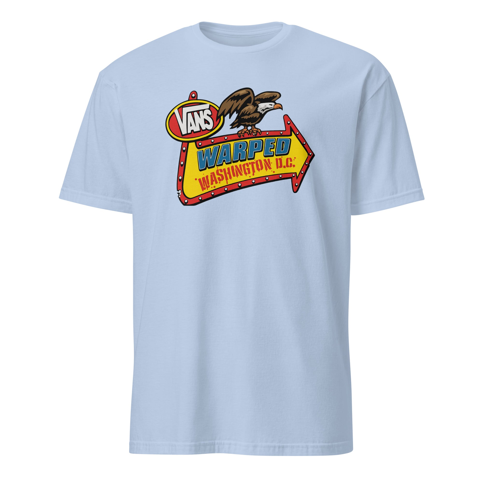 uccico Warped Tour Washington D.C. Official Lineup Tee in Light Blue – Punk Rock Festival Shirt