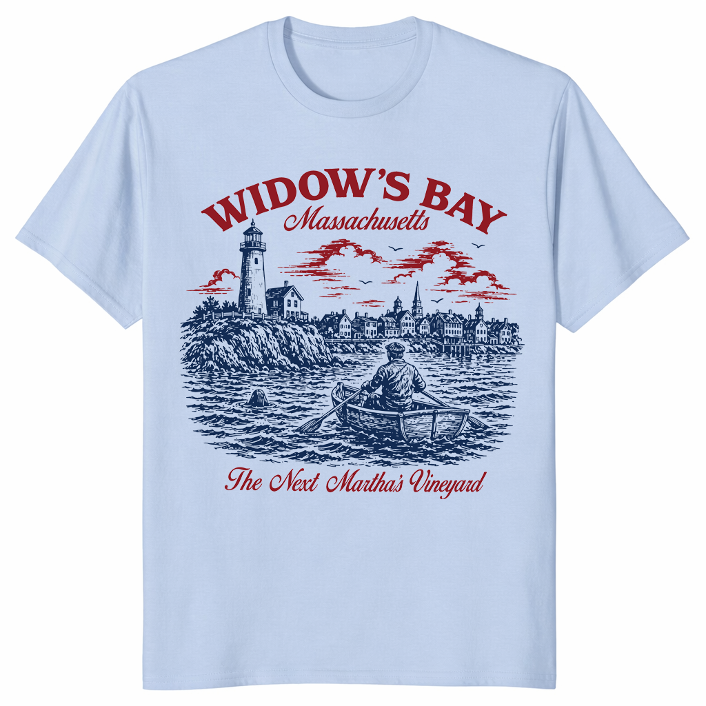 Cursed Coastal Town New England Satire Vacation Shirt | Cuccico