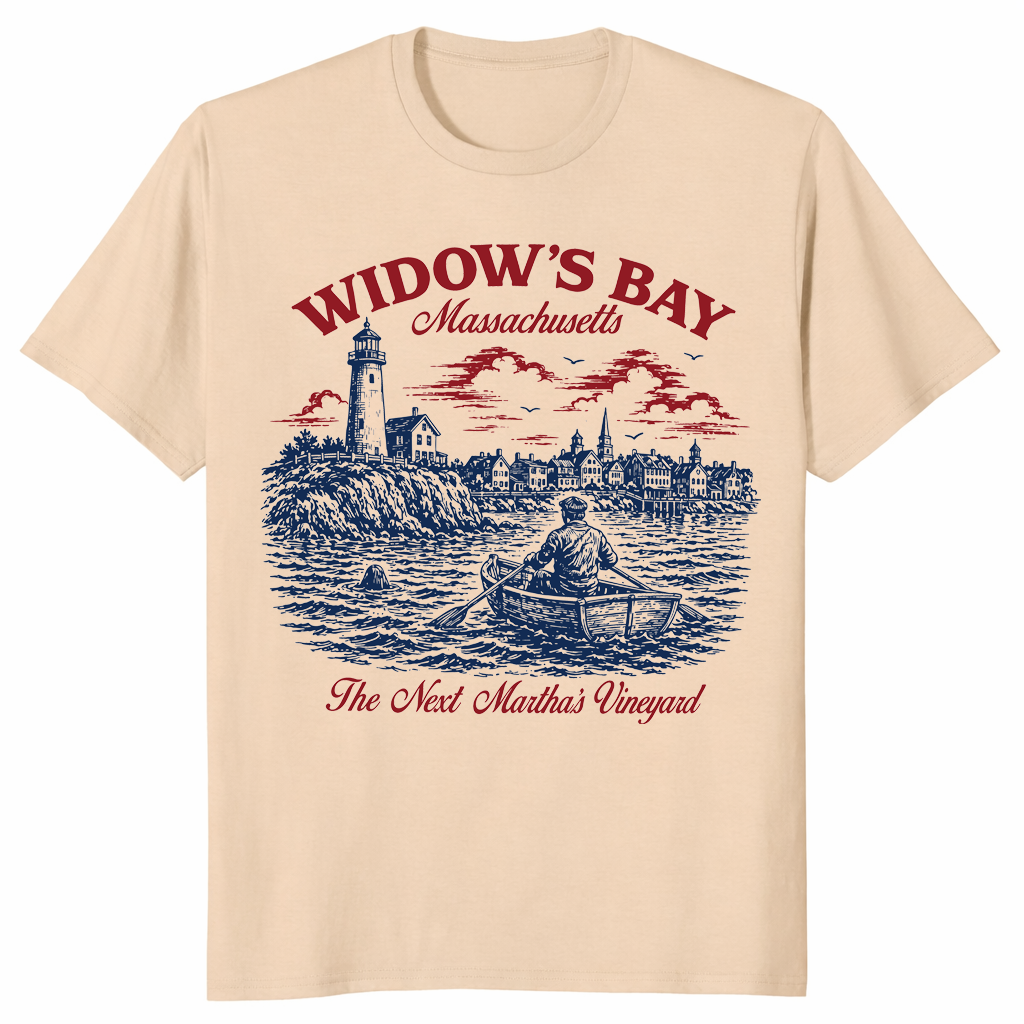 Cursed Coastal Town New England Satire Vacation Shirt | Cuccico